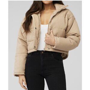 The Fifth Label Remake Tan Cropped Puffer Jacket Size  XS